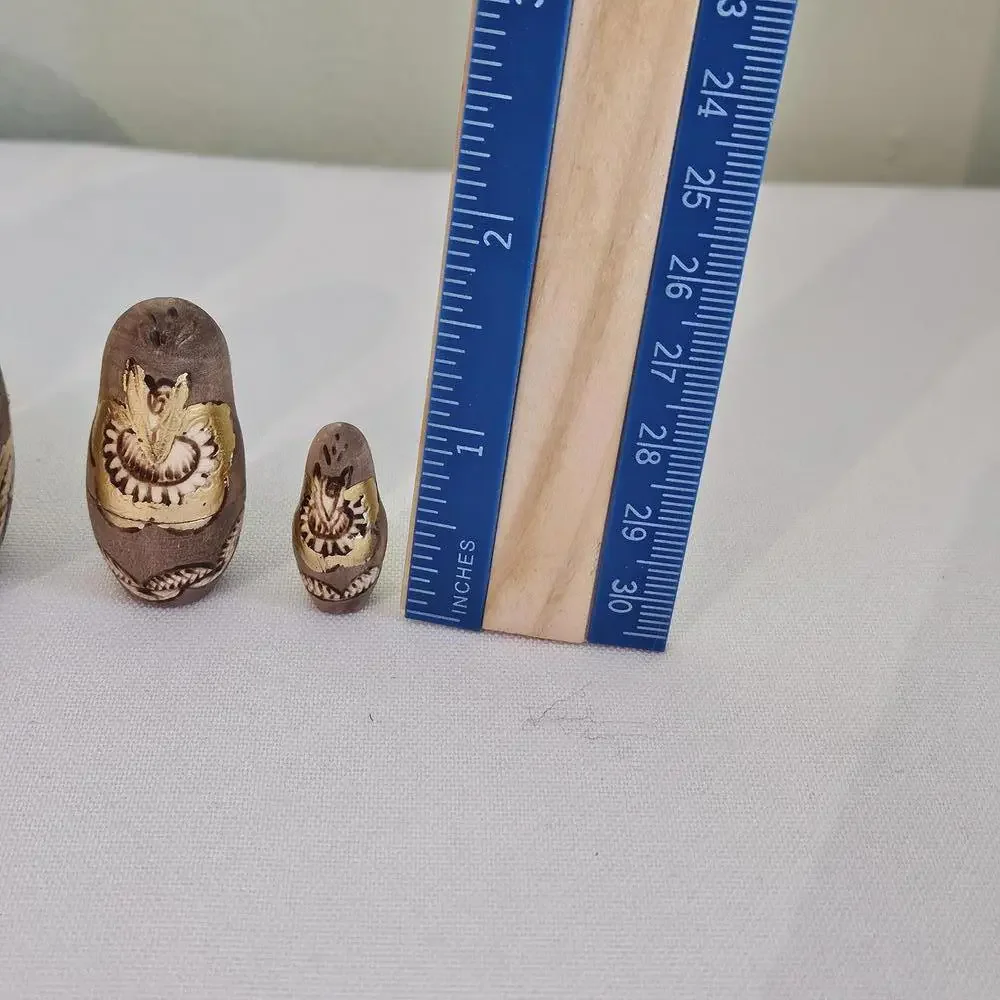 Russian 7 Pc Matryoshka Nesting Doll Sergiev Posad 1989 Soviet Signed Cathedral - Picture 11 of 15